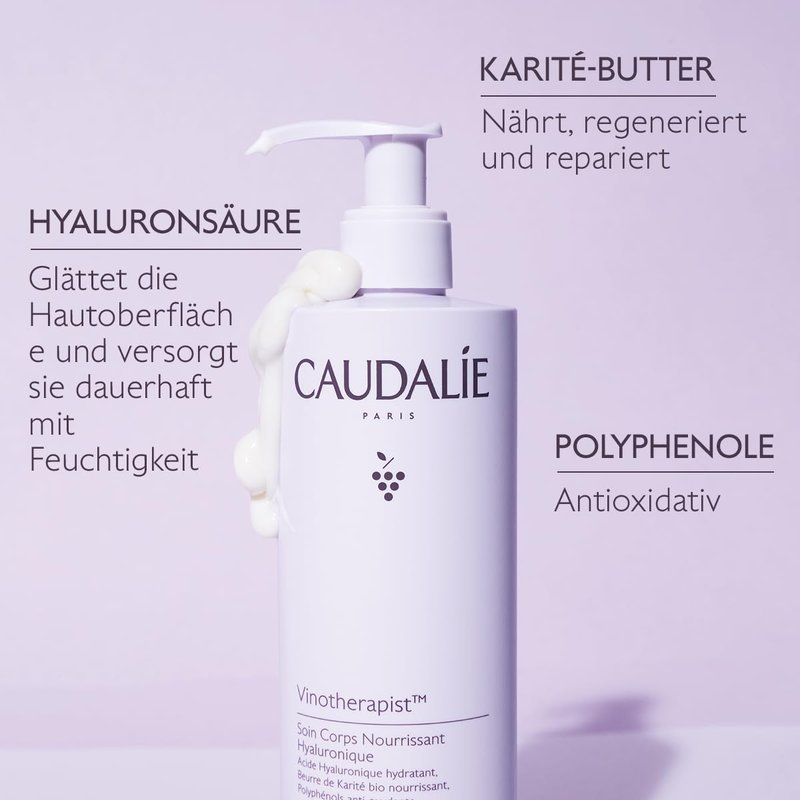 Caudalie Vinotherapist Hyaluronic Acid Body Lotion - Hydrating Moisturizer for Soft Skin