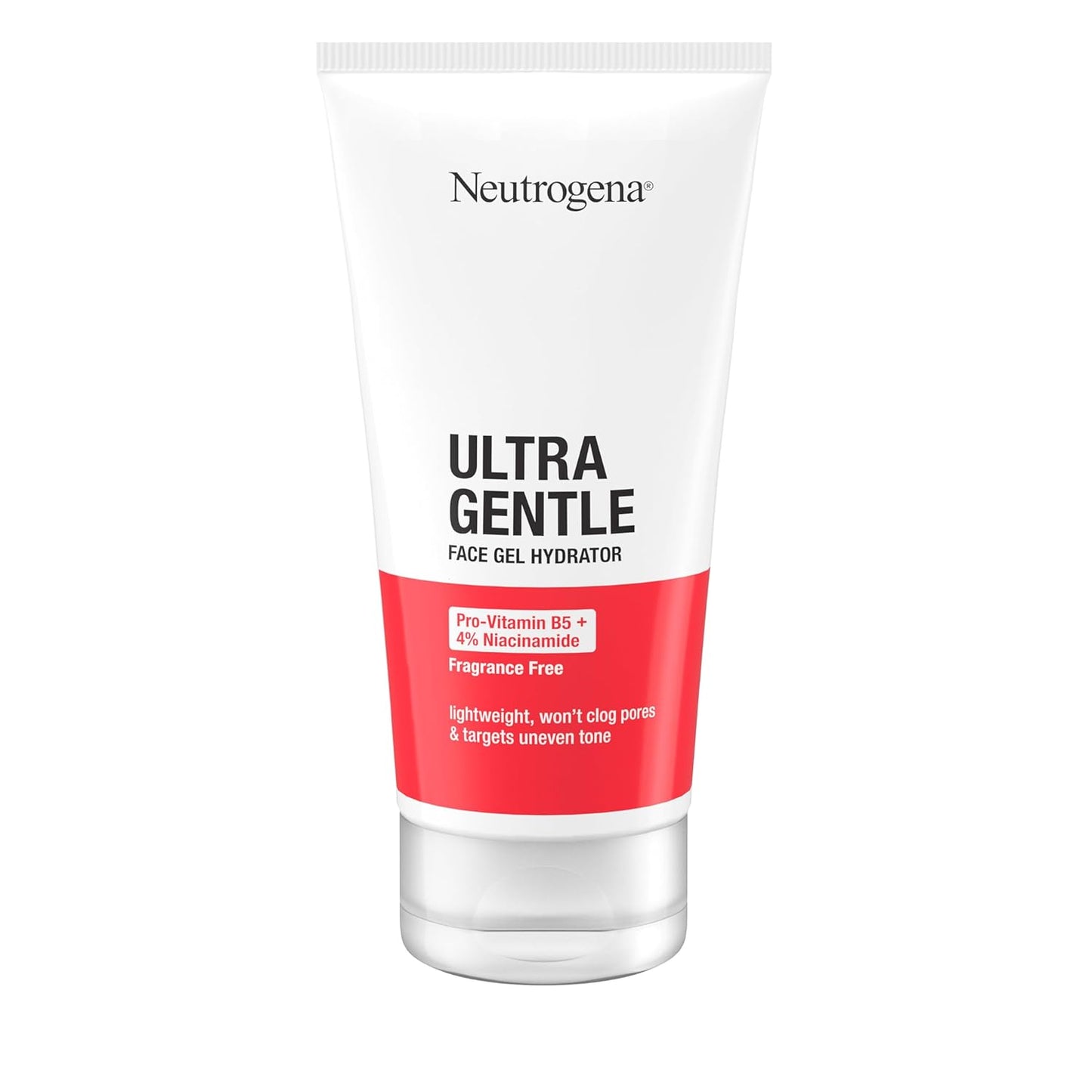 Neutrogena Ultra Gentle Face Gel Hydrator - Lightweight Gel Cream with Pro-Vitamin B5 & 4% Niacinamide for Acne-Prone Skin | 5.0 oz