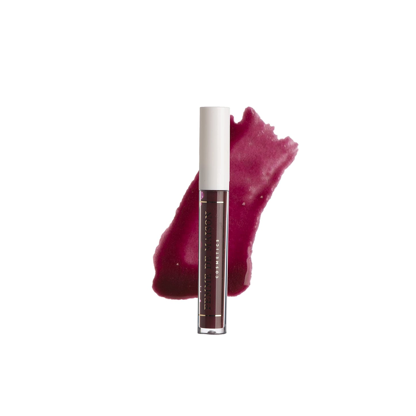Femme de Maison Cosmetics, Lustre Lip Gloss, Moisturizing, Long Lasting with Squalane & Vitamin E, 100% Gluten, Paraben & Phthalate-Free, Never Sticky, Soft, Natural Colors (Figue Noir 10)