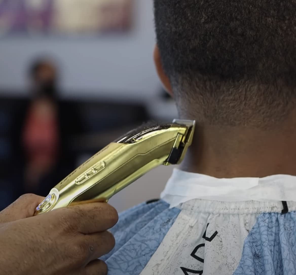 Stylecraft Replacement Fixed Gold Titanium Faper Hair Clipper Blade with Moving Slim Deep Cutter Set