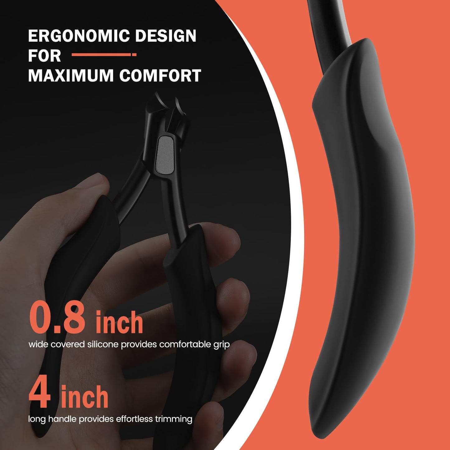 BEZOX Toenail Clipper for Seniors for Thick and Ingrown Toenails
