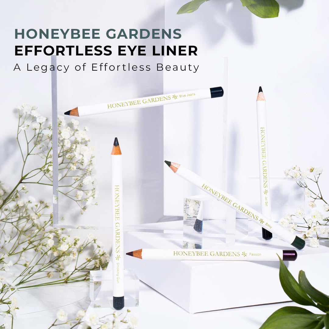 Honeybee Gardens Effortless Eyeliner Pencil, Belgian Chocolate Brown, Smooth Long-Wearing, Rich Pigment, Vegan & Gluten-Free