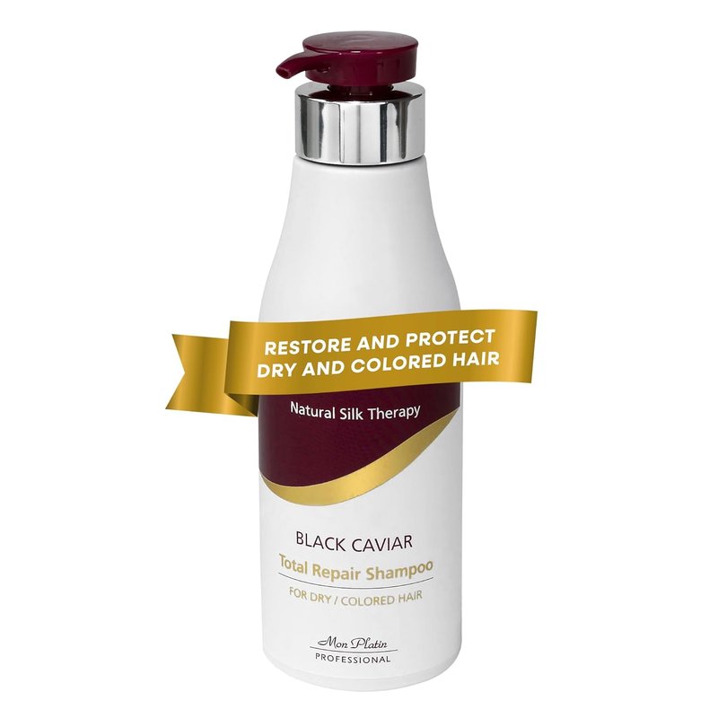 Mon Platin Total Repair Shampoo - Paraben-Free Color Safe Formula for Dry, Damaged Hair | 500ml