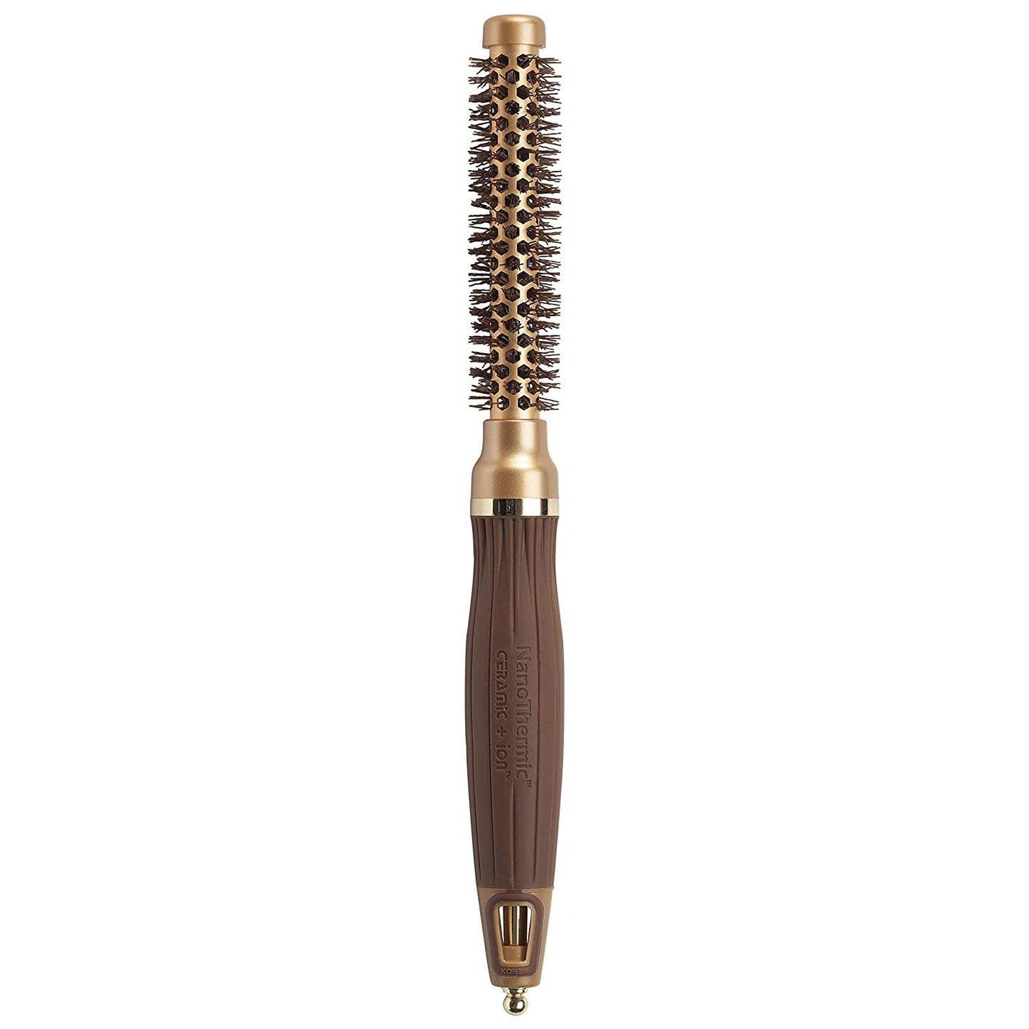 Olivia Garden NanoThermic Round Thermal Hair Brush - Professional Blowout Tool for Normal to Thick Hair | 1/2 Inch