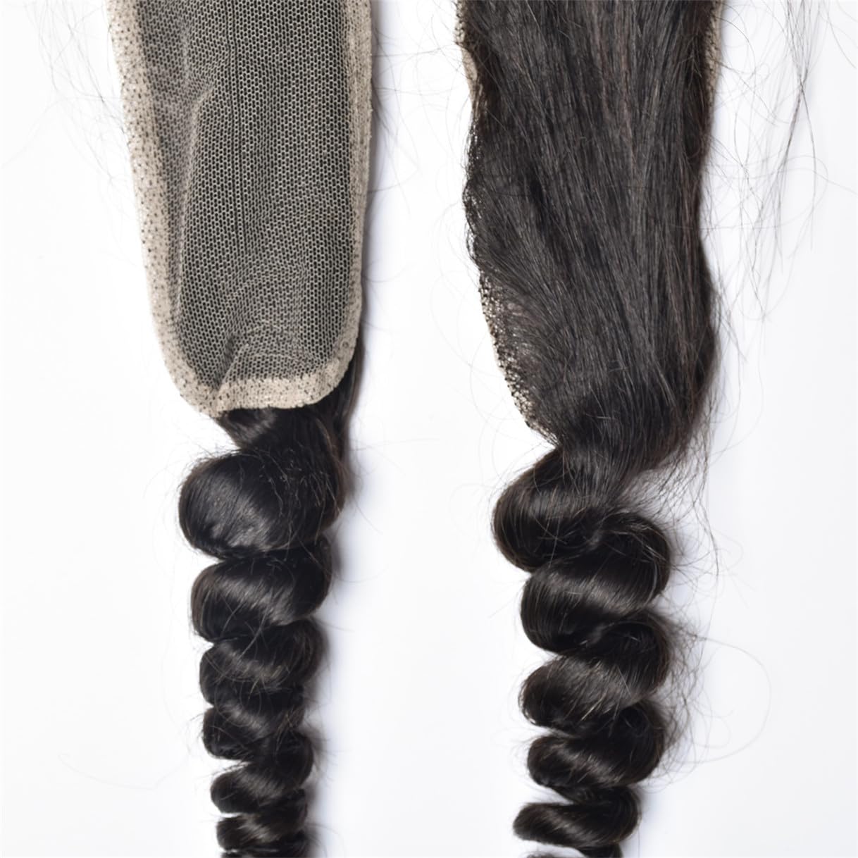 Brazilian Loose Wave Lace Closure - 100% Unprocessed Virgin Human Hair | Natural Black, 14 Inch, Pre-Plucked with Baby Hair