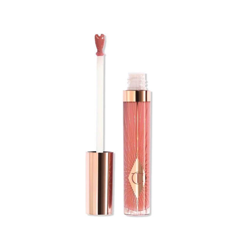 Charlotte Tilbury Collagen Lip Bath - Plumping Lip Gloss for a Fuller-Looking, High-Shine Pout - Skincare-Infused Formula to Hydrate & Nourish Lips - Gifting - Pillow Talk Medium