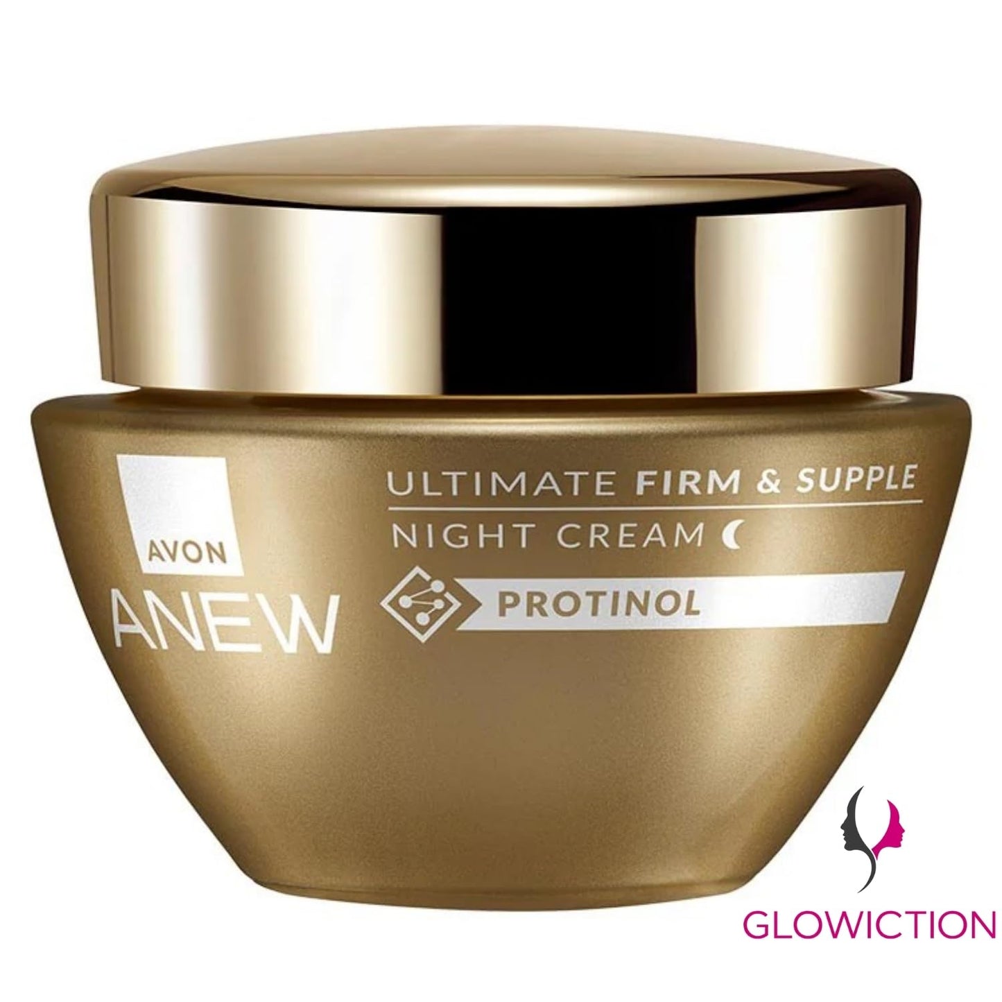 GLOWICTION Ultimate Firm & Supple Night Cream 50ml – Inspired by the Avon Anew Line | Hydrating & Firming Night Moisturizer with Niacinamide & Phloretin for Smooth, Radiant, Youthful-Looking Skin