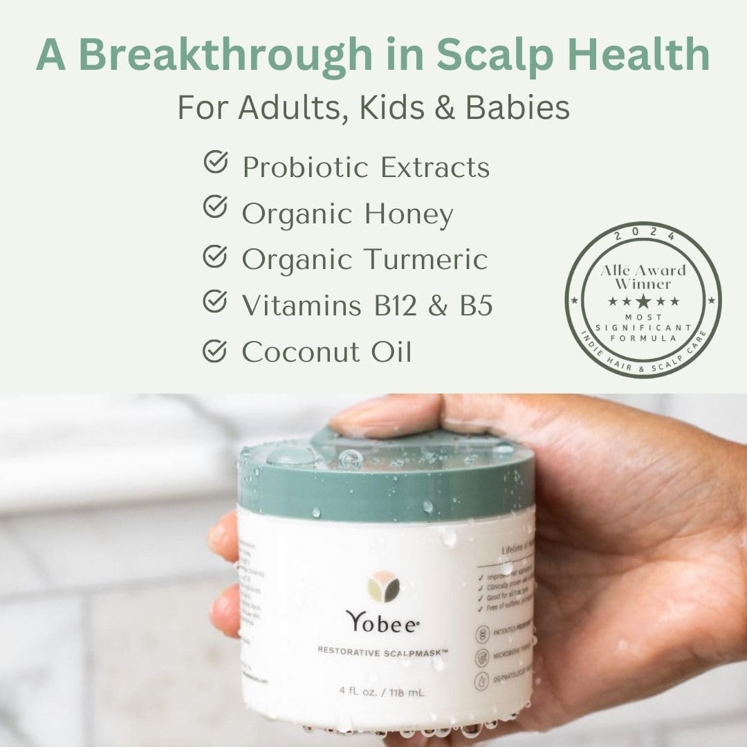 Yobee Ultra Gentle Soothing Scalp Masks, Scalp & Hair Mask Care for Babies, Kids, Teens, Adults