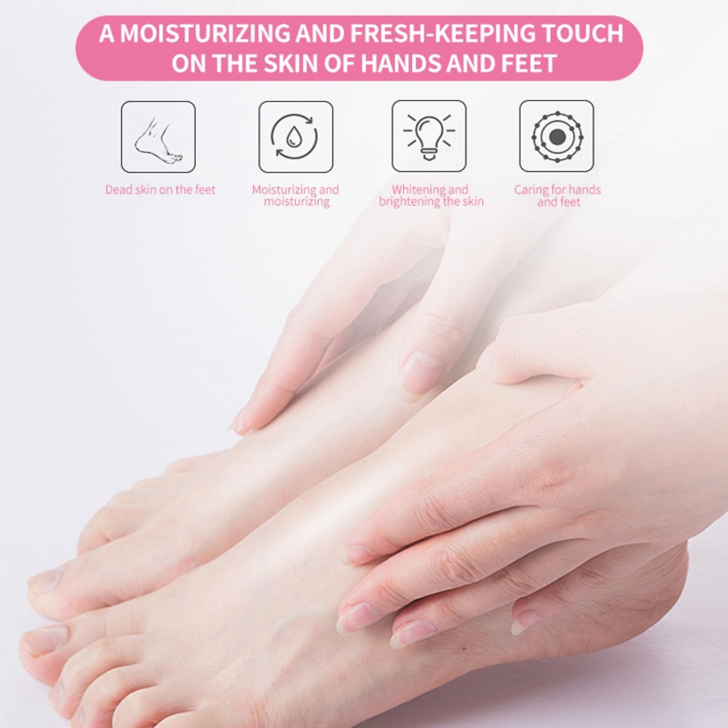 BSMKCL Peach Hand and Foot Cream Stick, Nourishing Foot Balm Moisturizer with Honey Hydrates and Repairs Dry Cracked Feet Hand & Nail Rough Heels and Soothing Skin Care for Women and Men - 1.41oz