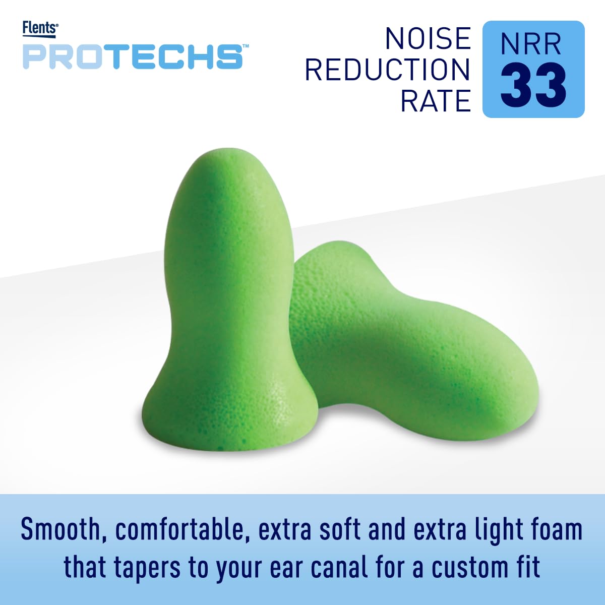 Flents Foam Ear Plugs, for Sleeping, Snoring, Loud Noise, Traveling, Concerts, Construction, & Studying