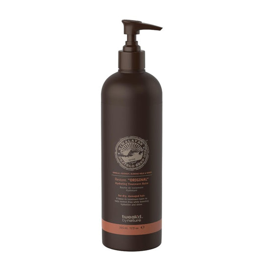 Tweak’d by Nature - Restore Hydrating Balm, Frizz Control Hair Balm and Leave-In Hair Treatment Sulfate Free, Paraben Free, Hydrating and Strengthening for Touchable Softness and Healthy Shine (12oz)