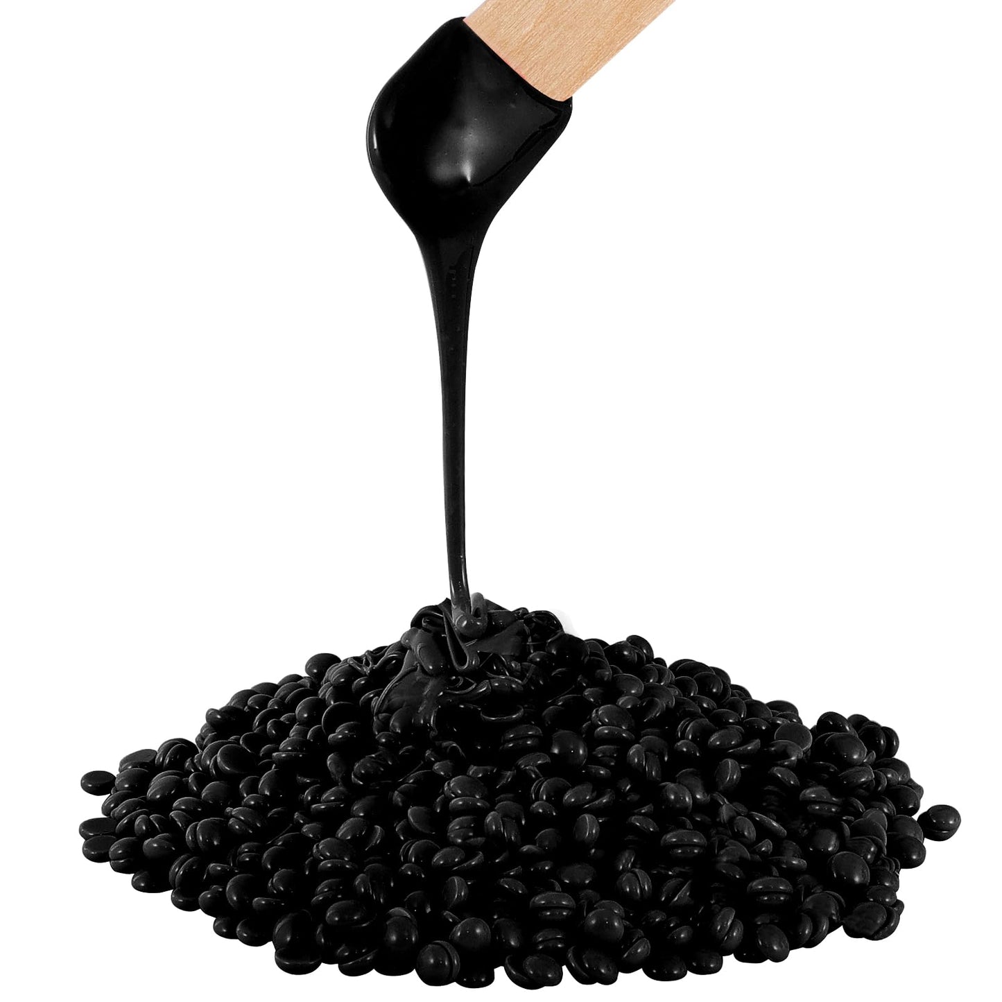 2.5lb Hard Wax Beads, Scented Stripless Wax Bead for Sensitive Skin, Professional Brazilian Waxing Bead, Bikini, Body, Face, Legs, Back, Chest, Coarse Hair Removal, At-Home Salon, 20 Wooden Sticks