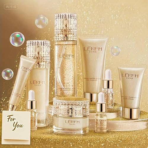 Korean Skincare Set - 10pcs - Face Care with Collagen, Niacinamide, Hyaluronic Acid - Smoothing Skin & Firming Skin,Hydrating Skincare kit Include Toner, Serum, Lotion, Eye Cream, Face Cream