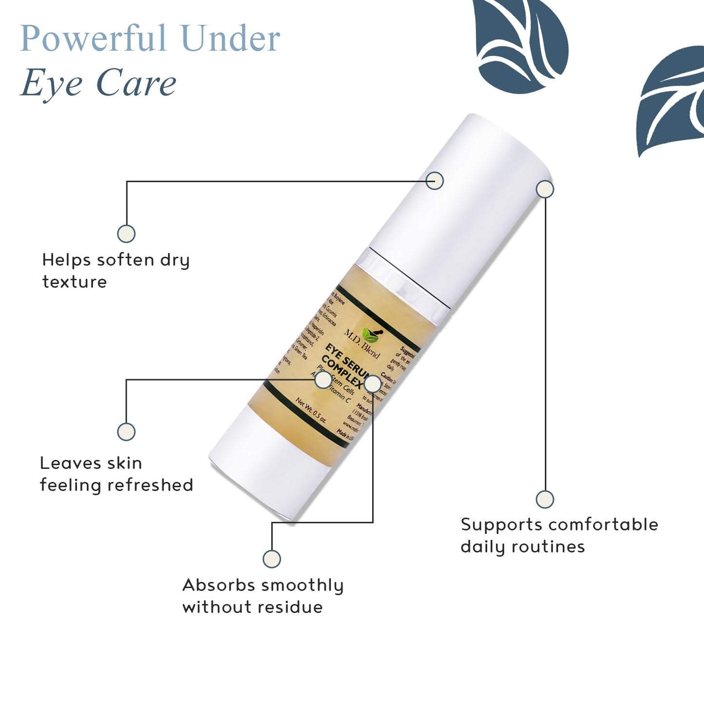 Advanced Plant Stem Cell Eye Serum - Hydrating & Brightening Treatment for Fine Lines | 15 ml