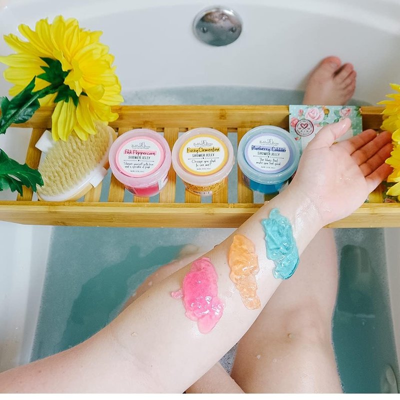Bella & Bear Tutti Frutti Shower Jellies – Fun Bath Gift Set for Tween Girls & Teens, Cute Jelly Soap, 3 x 3oz