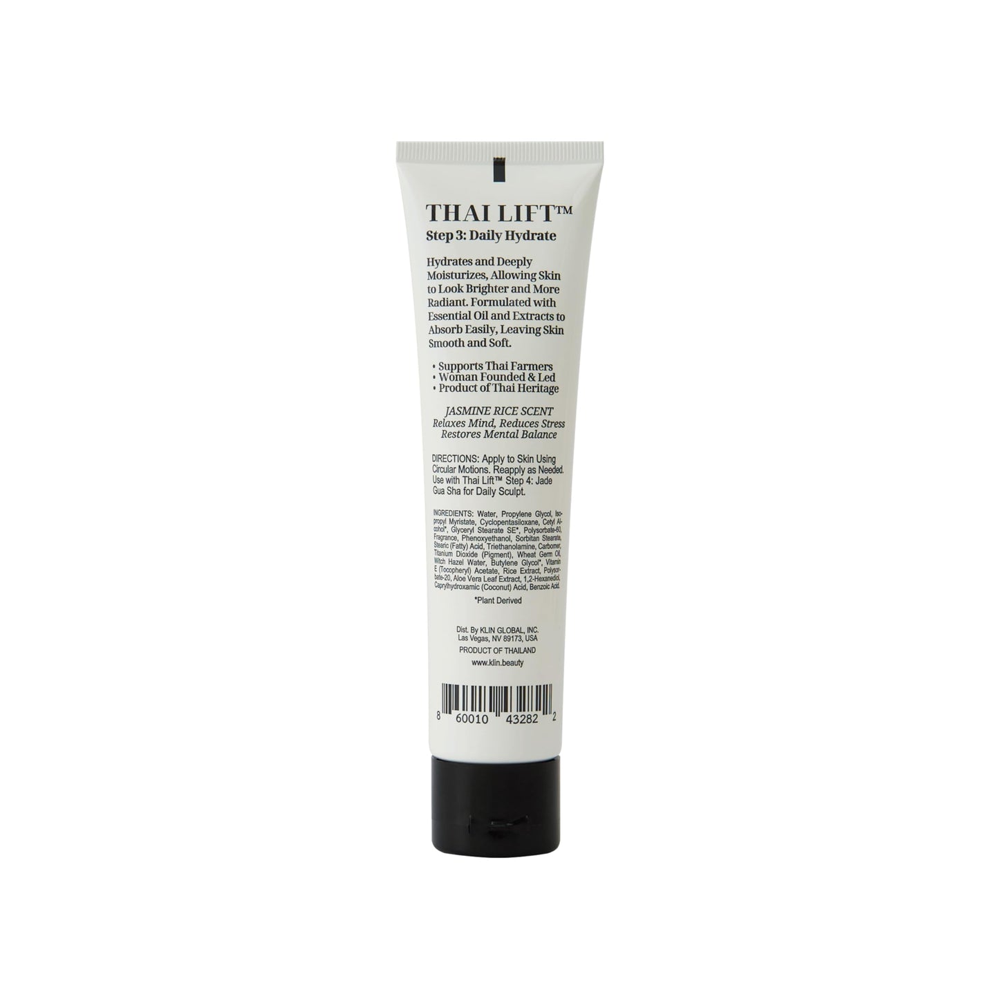 KLIN Jasmine Rice Face & Body Lotion 100mL | 3.4 fl oz - Thai Lift™ Step 3: Daily Hydrate