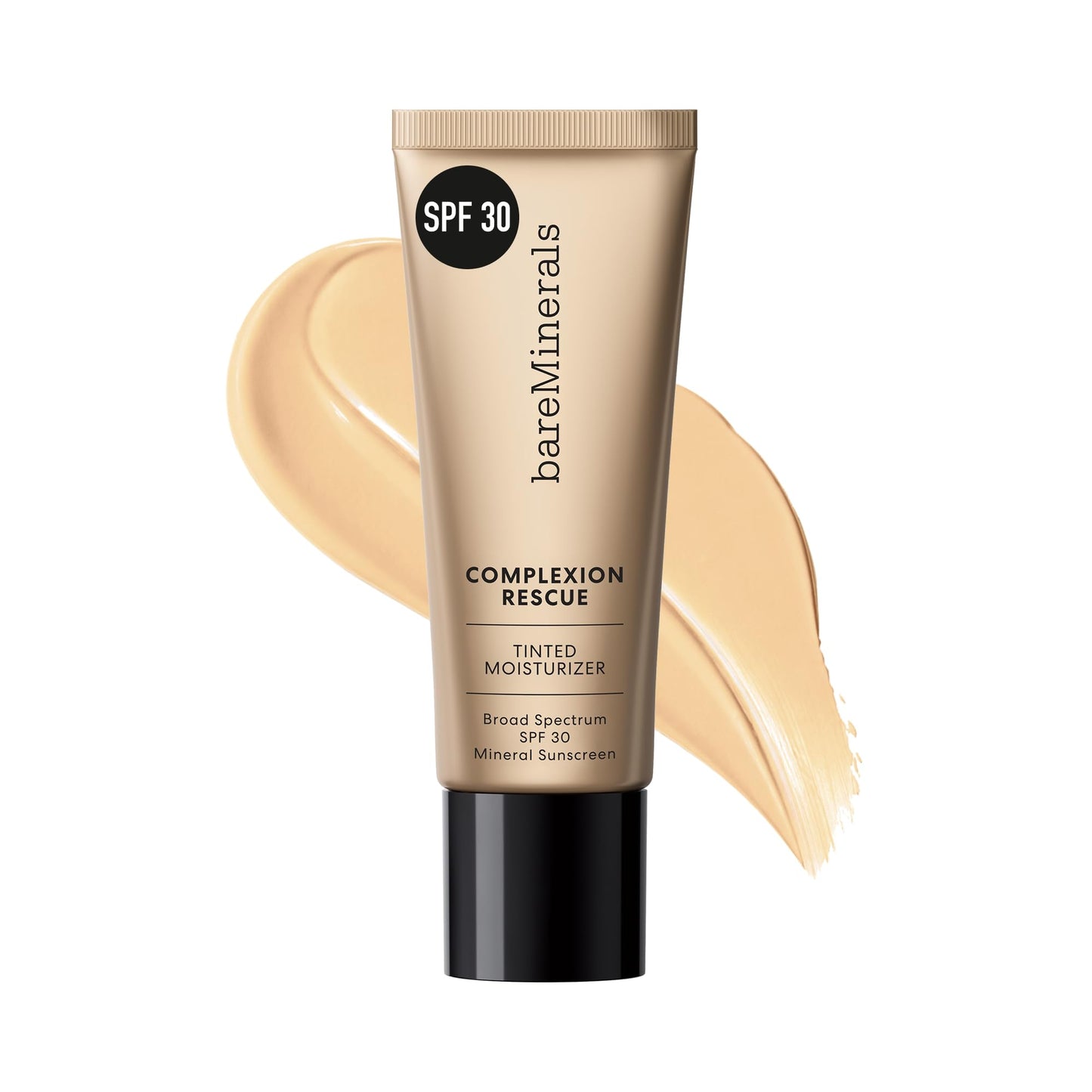 bareMinerals Complexion Rescue Tinted Moisturizer SPF 30 - Tinted Mineral Sunscreen for Face with Hyaluronic Acid + Squalane - 24HR Hydrating, Dewy Hydrating Skin Tint - Bamboo 5.5 (1.18 oz)