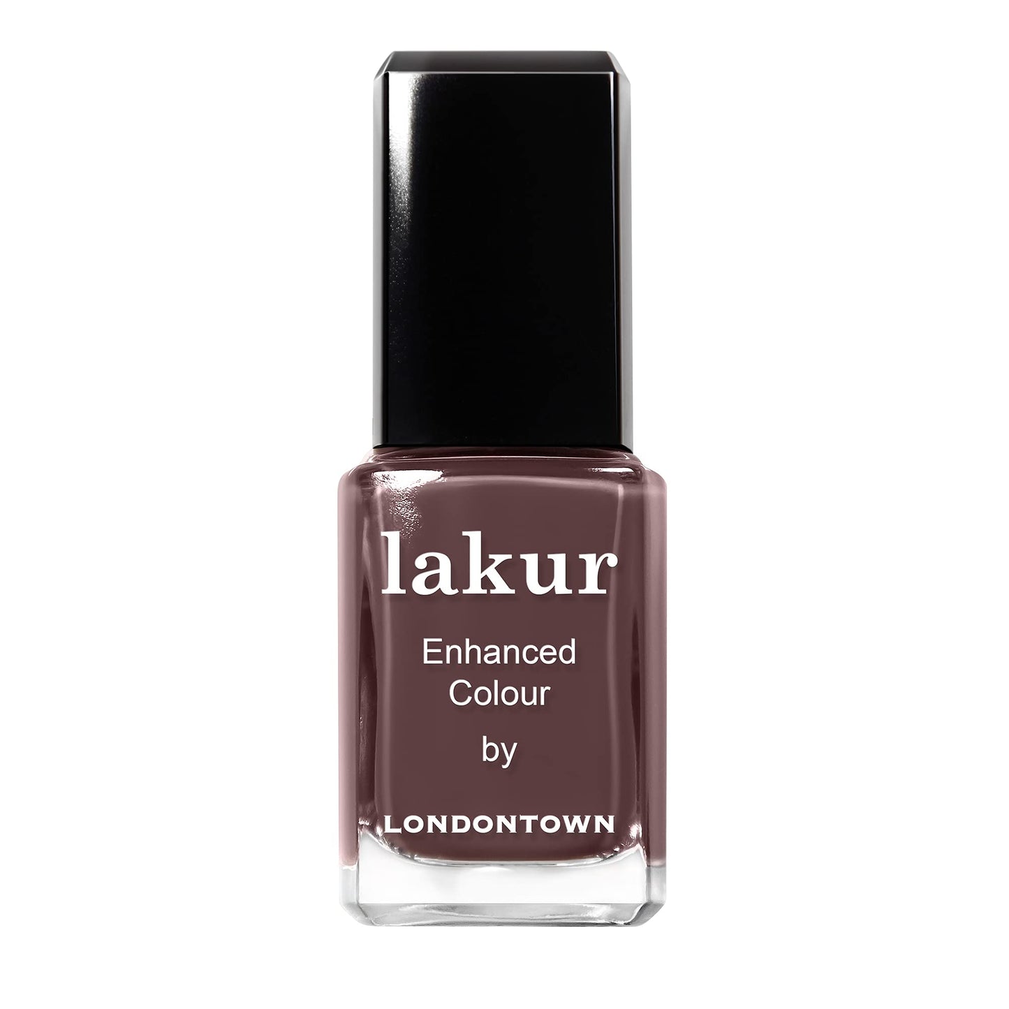 LONDONTOWN Lakur Nail Polish – Nude & Brown Shades, Teak, 0.4 Fl Oz, Long-Lasting, Streak-Free, Chip-Resistant | 21+ Free Non-Toxic Vegan Nail Color, Strengthens & Hydrates Nails