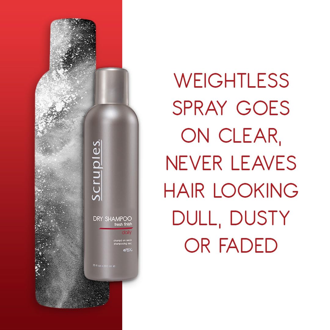 Dry Shampoo Fresh Finish - Scruples 7.5 Oz | Oil Absorbing Formula for Clean Hair