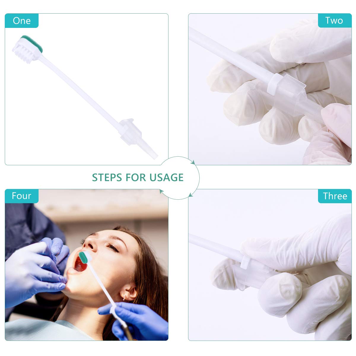 wellgler Disposable Suction Toothbrush Suction Swab (25pack)