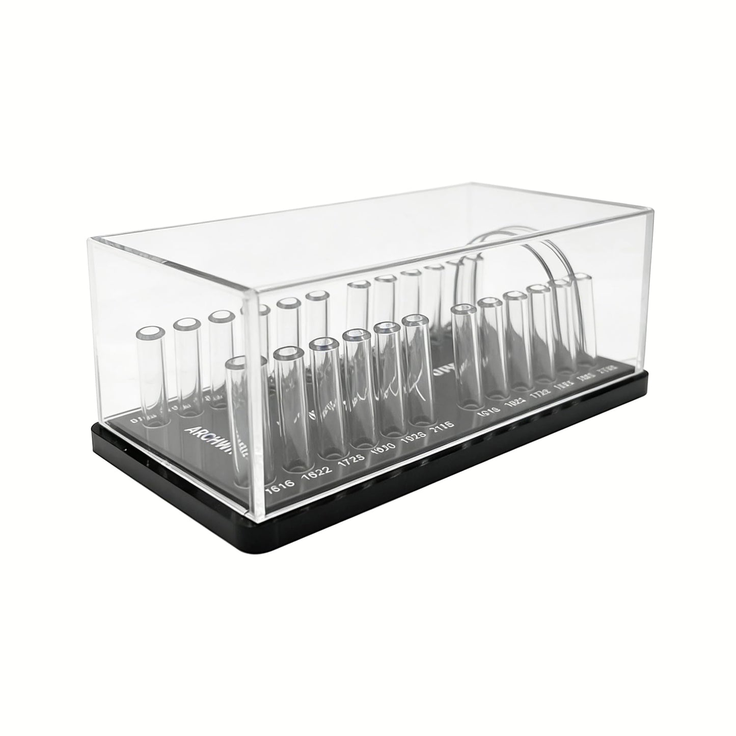 Dental Acrylic Archwire Organizer, YOUYA DENTAL Multi-functional Orthodontic Arch Wire Box Dental Resin Shelf Placement with Lid for Dental Clinic Arrange and Store Orthodontic Arch Wires Use (Square)