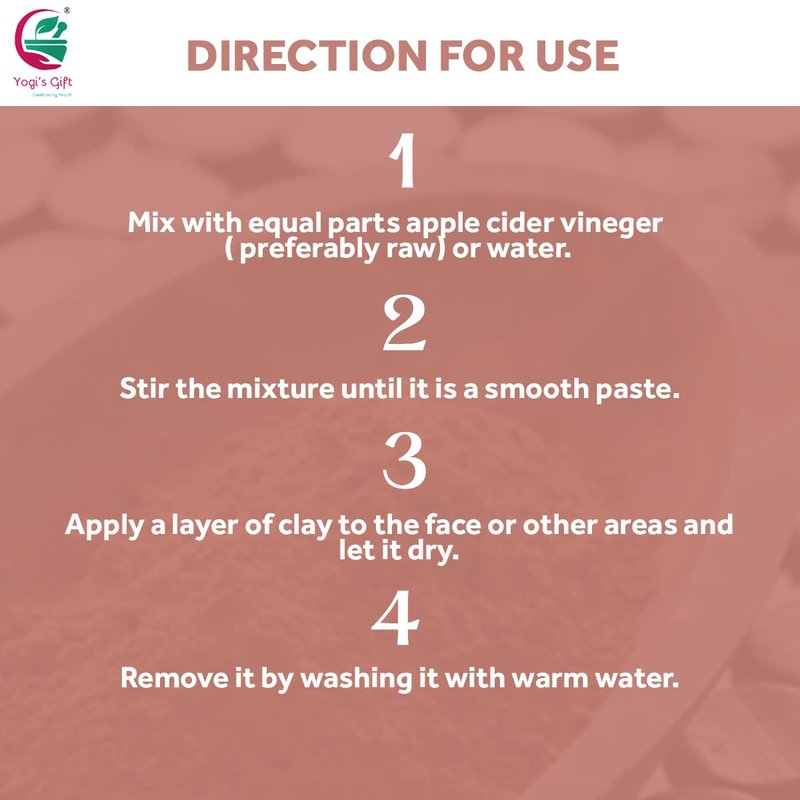 Moroccan Red Clay Powder - Raw Facial Mask for Deep Pore Cleansing & Skin Purification | 16 Oz
