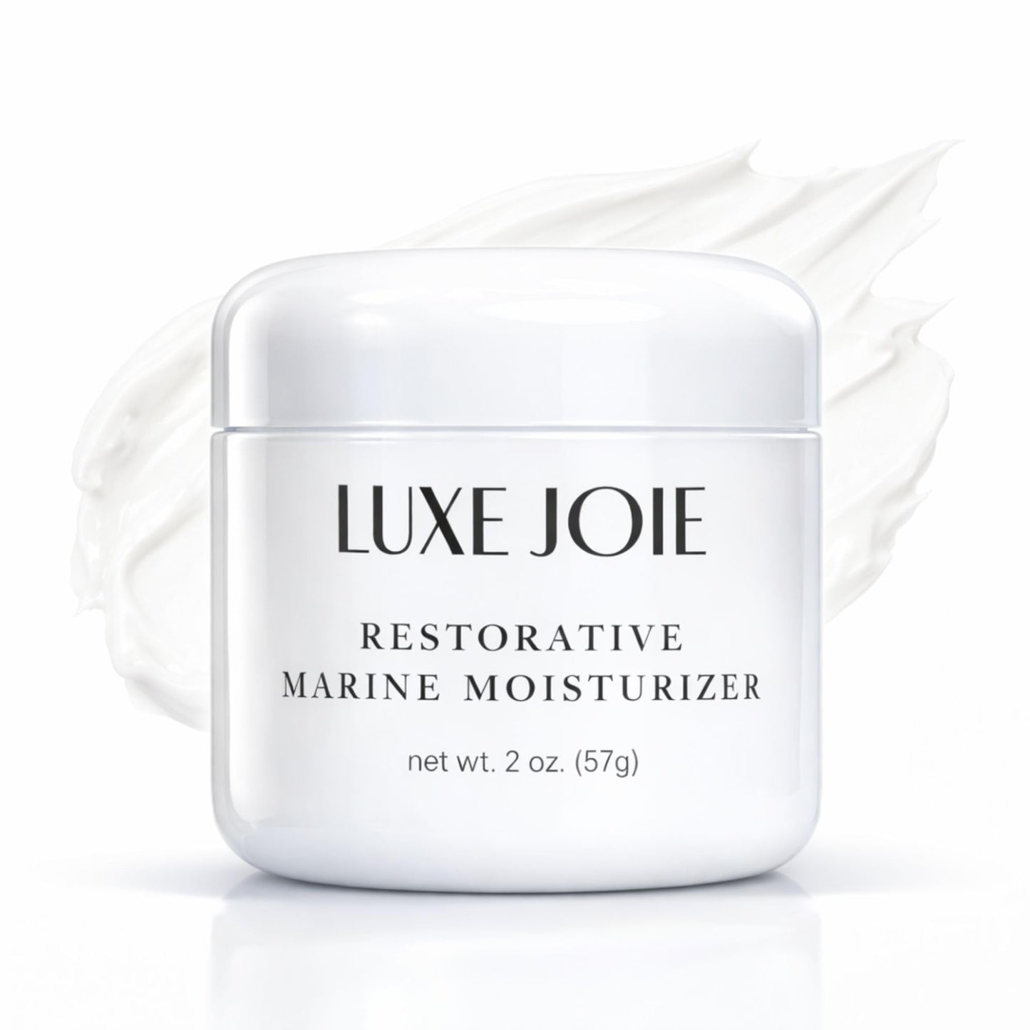 LuxeJoie Hydrating Face Cream for Dry & Sensitive Skin – Lightweight Moisturizer with Hyaluronic Acid, Aloe & Marine Botanicals – Soft Non-Greasy Finish Restorative Marine Moisturizer 2 oz
