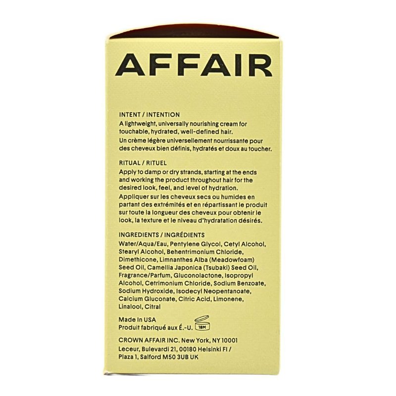 CROWN AFFAIR The Mini Leave-In Conditioner Cream 1.7 oz | Lightweight Hydrating Anti-Frizz Cream for Dry, Fine & Damaged Hair | Curl Enhancing, Heat Protectant, Vegan & Cruelty-Free