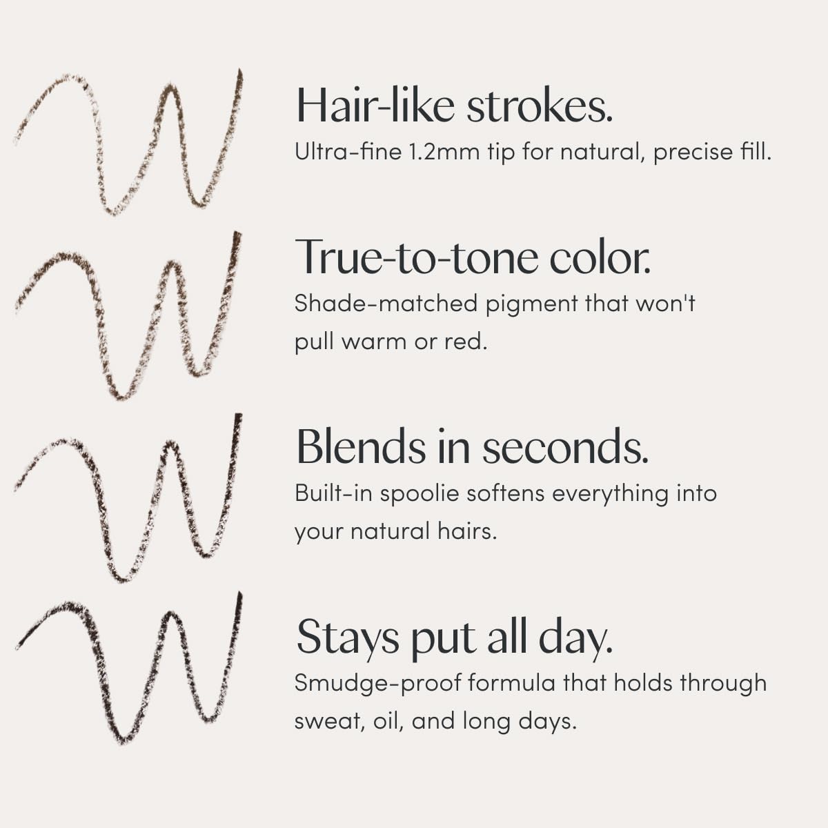 Ravie Beauty Easy Everyday™ Brow Pencil - Best Eyebrow Pencil for Women, Smudge Proof Hair-Like Strokes, 1.2mm Precision Tip with Spoolie, Vegan (Taupe)