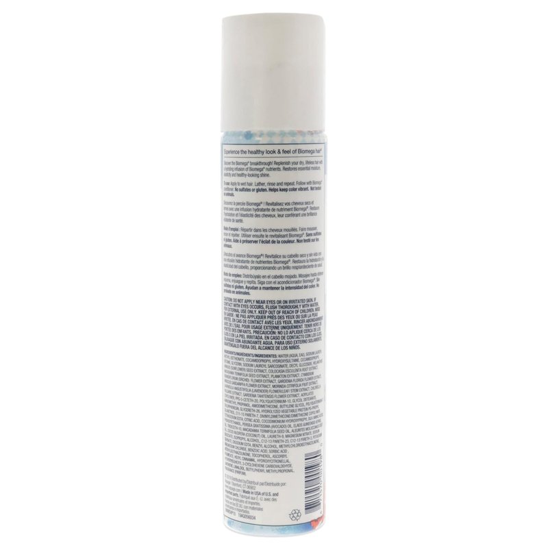 BIOMEGA Moisture Shampoo - Hydrating Formula for Fuller Volume | Omega-Rich Moisturizers & Keratin Amino Acids