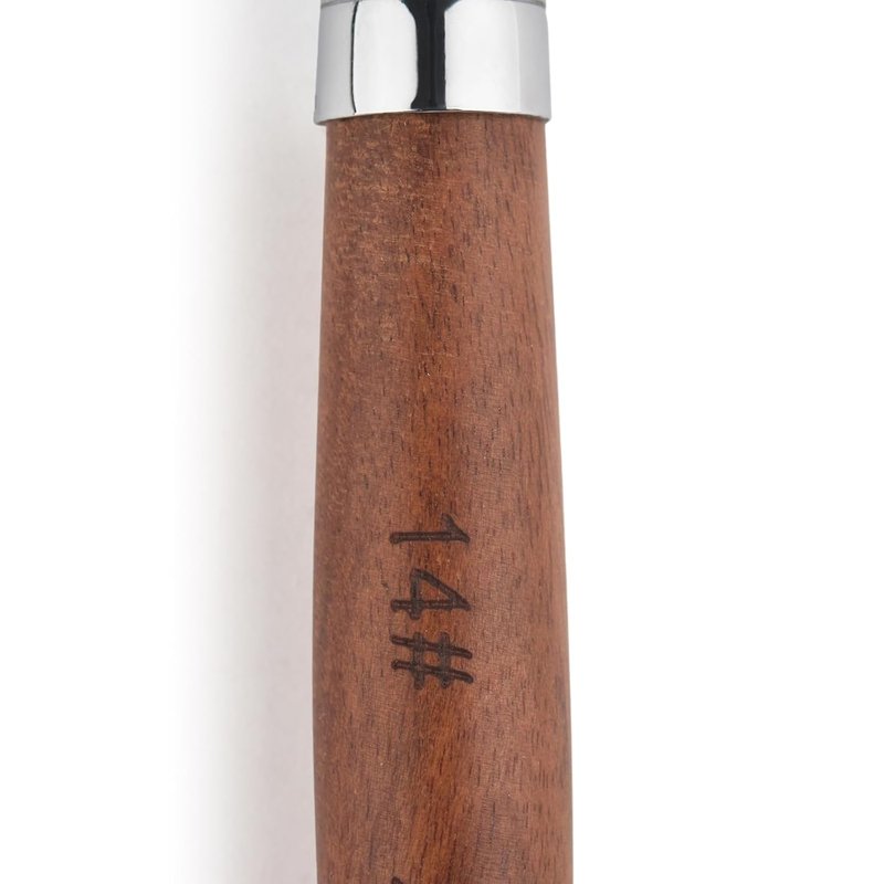 Kolinsky Sable Nail Brush | Professional Acrylic Nail Art Tool - Red Wooden Handle (Size 14)