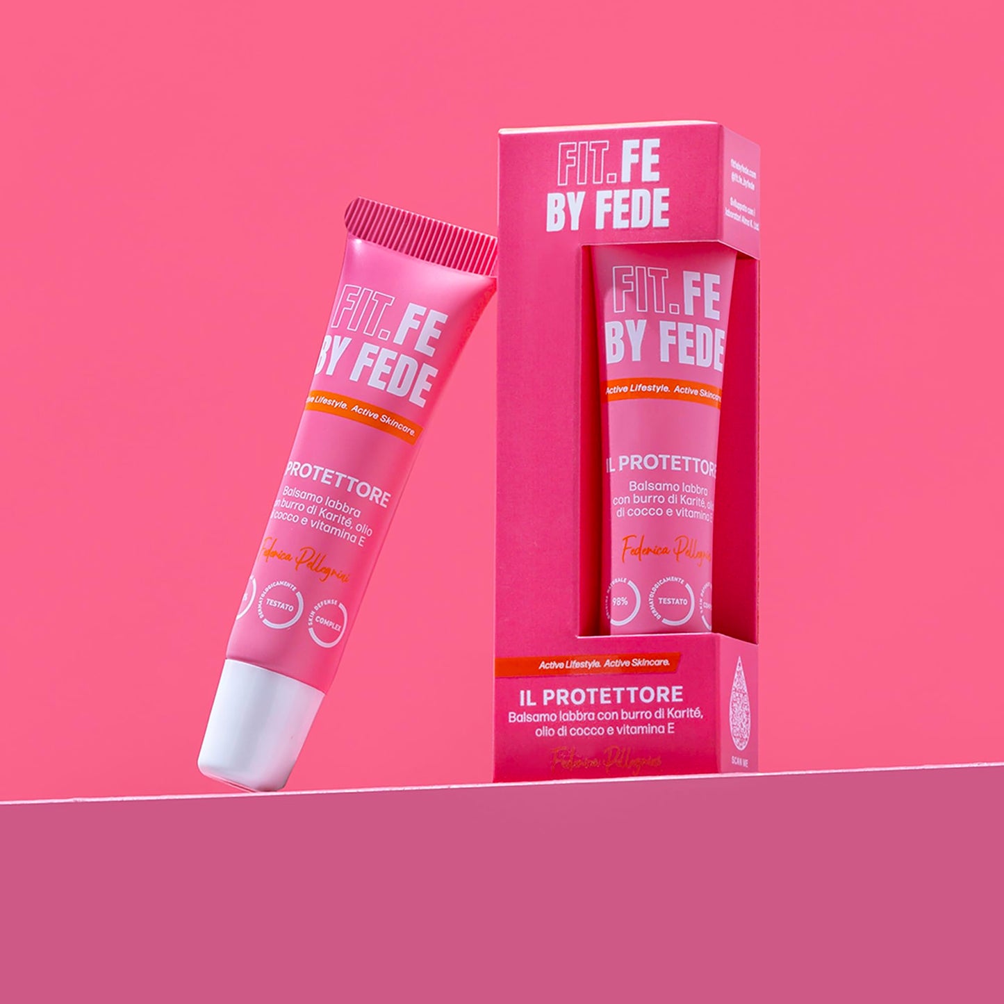 Fit.Fe By Fede The Fixer Lip Balm - Hydrating Lip Balm - Contains Nourishing Shea Butter and Coconut Oil - Protects with Vitamin E - 0.27 oz.