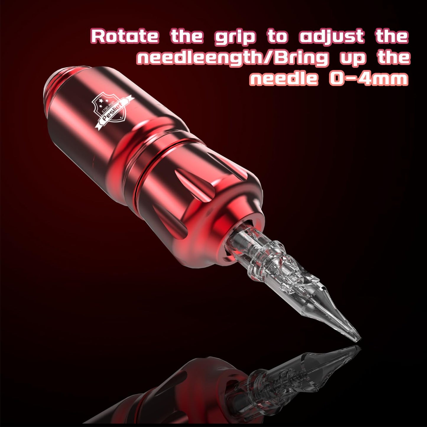 Wireless Tattoo Gun Kit - Complete Rotary Tattoo Machine for Beginners | Includes Cartridge Needles & Accessories