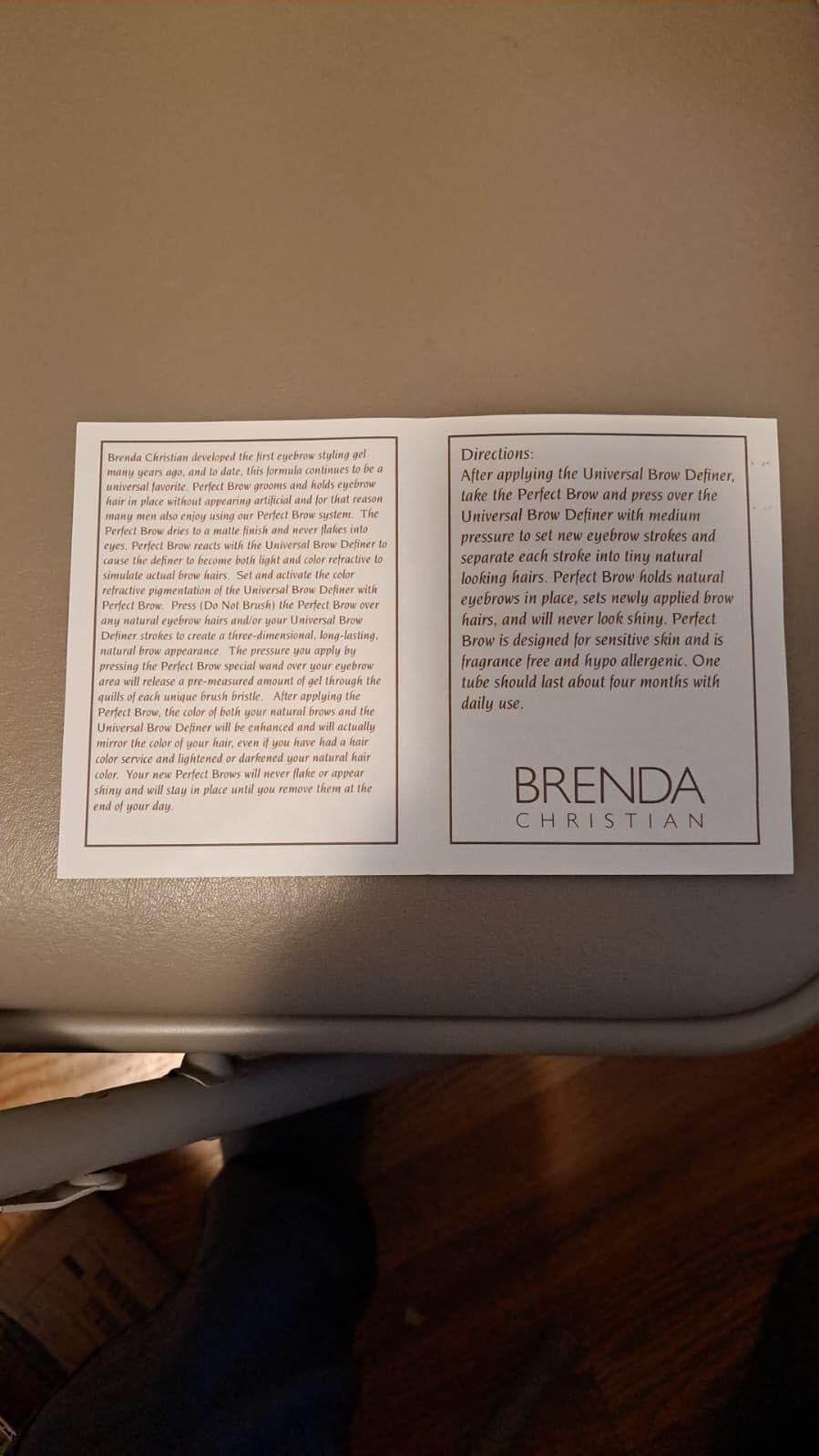 BRENDA CHRISTIAN PERFECT BROW GEL