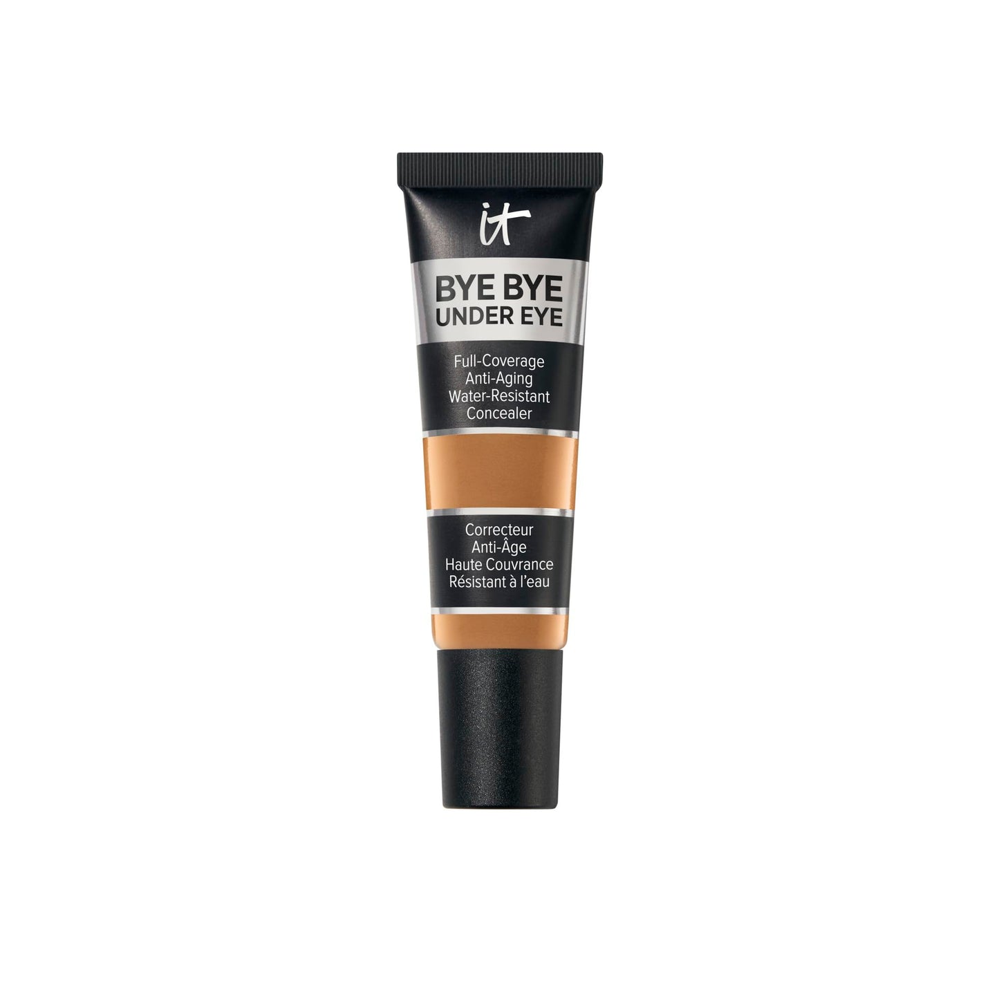 IT Cosmetics Bye Bye Under Eye Concealer (Rich Amber) - Waterproof, Full Coverage Brightening Concealer For Dark Circles, Fine Lines, Redness & Discoloration, Anti-Aging, 24H Wear - 0.4 fl oz