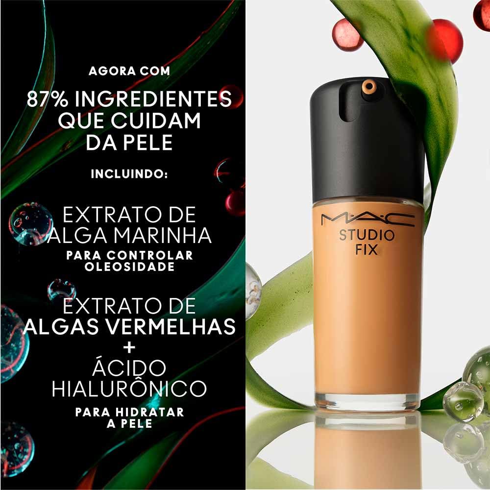 MAC Studio Fix Fluid Foundation - 24HR Matte Finish with SPF 15 | Oil Control, NW5, 1 oz
