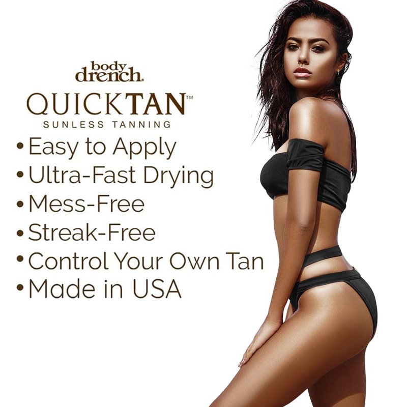 QuickTan Instant Bronze Self Tanning Spray - Fast-Drying Self Tanner for Natural Glow | 6 oz, 2 Pack
