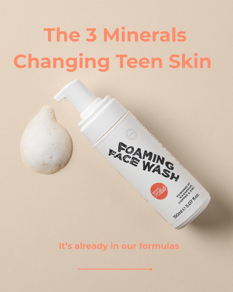 31st State Foaming Face Wash - Cleans + Conditions Skin, Non-Drying - pH Balanced for Daily Use - Vegan, Gluten-Free, Paraben-Free and SLS/SLES-Free - 150ml