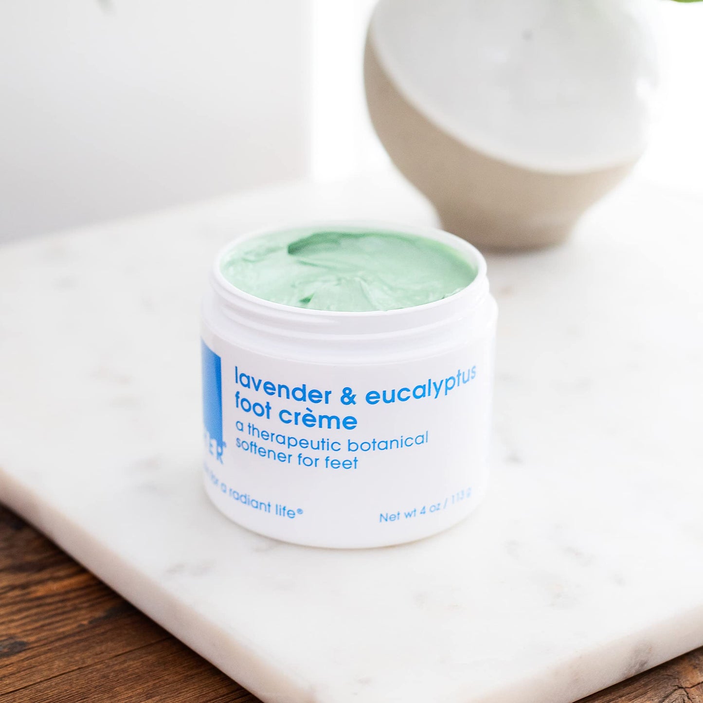 LATHER Foot Cream - Moisturizing & Nourishing Cracked Heel Repair for Smooth, Soft Feet - Pedicure Foot Spa - Aromatherapy Foot Lotion For Dry Cracked Feet - 4 Oz