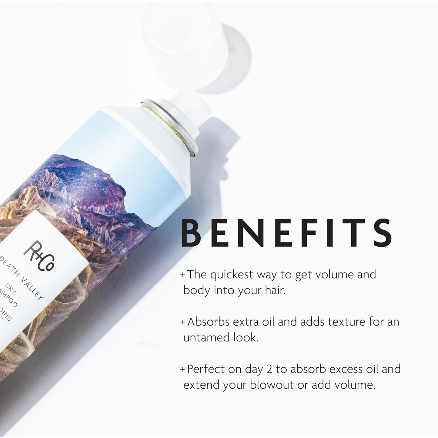 R+Co Death Valley Dry Shampoo | Adds Volume, Body and Absorbs Oil & Adds Texture | Vegan, Gluten-Free & No Parabens | 6 Ounce (Pack of 1)