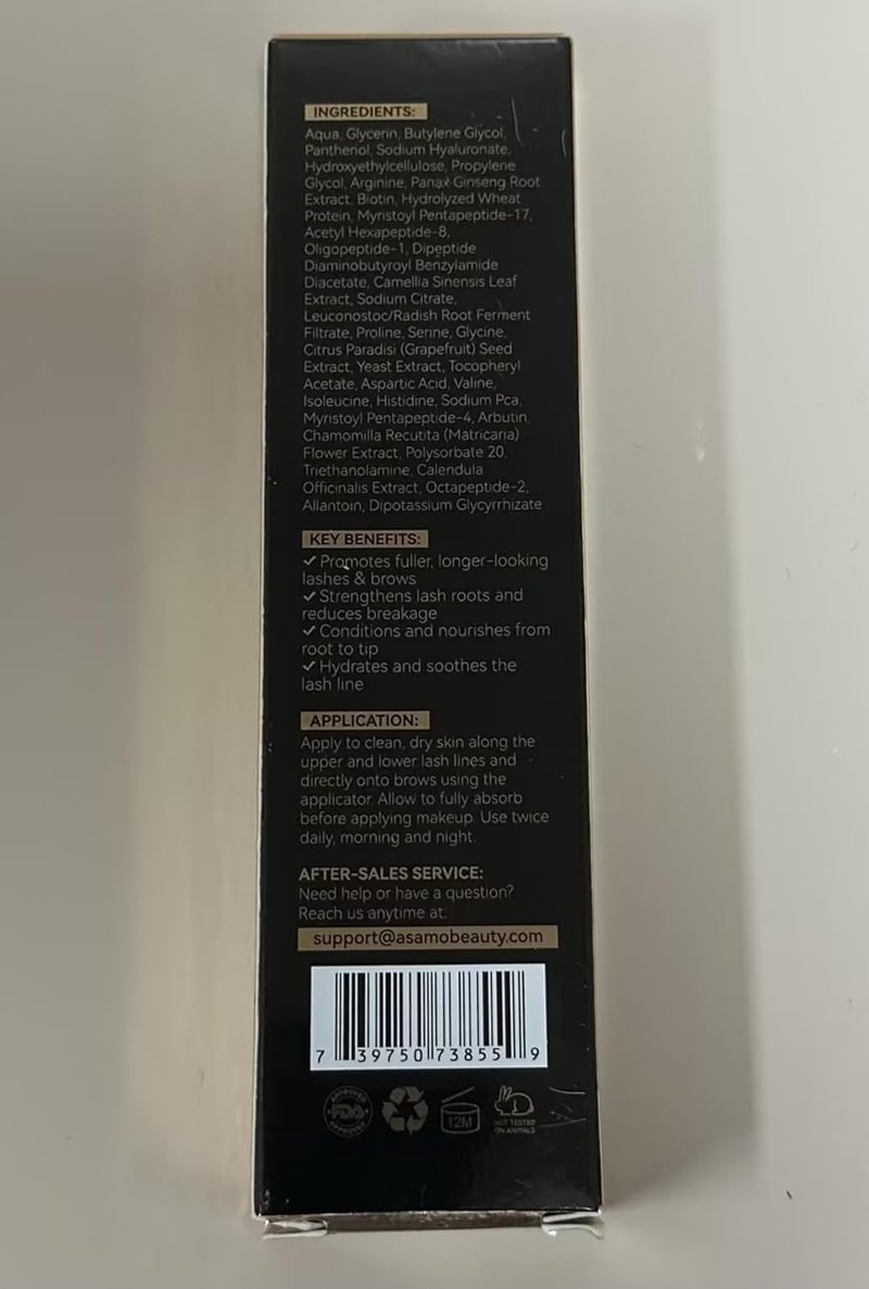 Eyelash & Eyebrow Growth Serum - 2-in-1 Enhancer for Longer, Thicker Lashes | Vegan, Cruelty-Free, 3ml