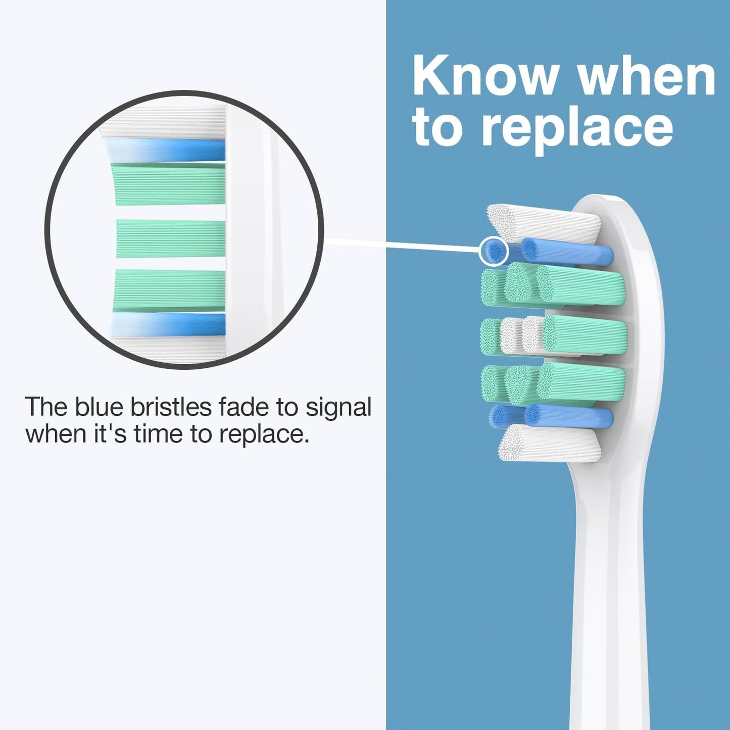 Philips Sonicare Replacement Toothbrush Heads - C2 & C1 Compatible Electric Brush Heads | 4-Pack