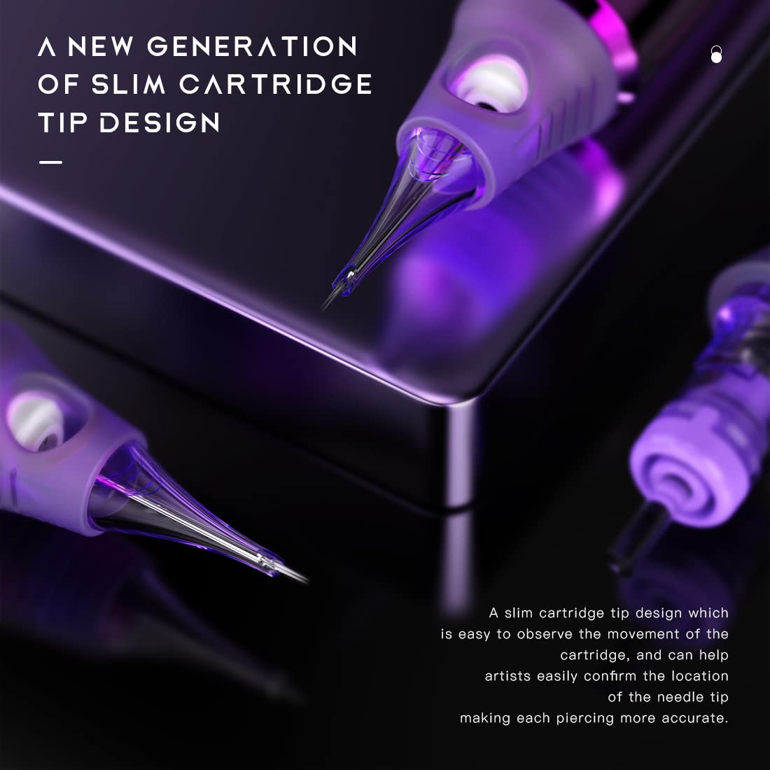 Mast Tattoo Cyber Tattoo Cartridges Needles Disposable 20 Tattoo Needles Round Liner Super Bugpin 1207RL