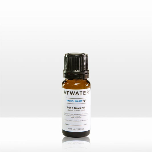 ATWATER Smooth Target 5-in-1 Beard Oil, Men's Beard Conditioner with Argan Oil and Lavender, Hydrates and Softens Facial Hair - 1 oz