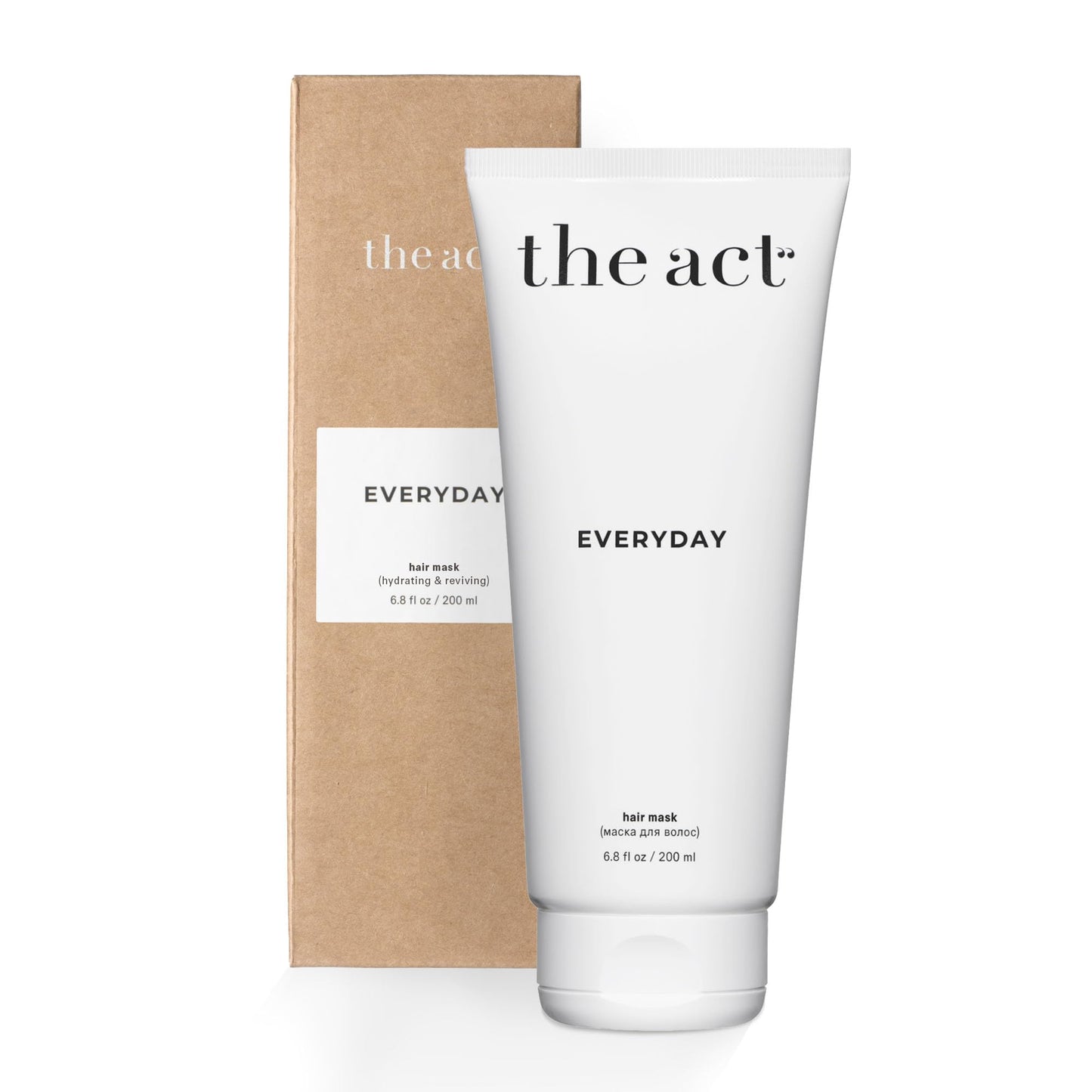 The Act Everyday 2-in-1 Hair Mask Conditioner - Deep Hydration, Repair, Nutrition for All Hair Types - Enriched with Avocado & Coconut Oils 6.8 Fl oz