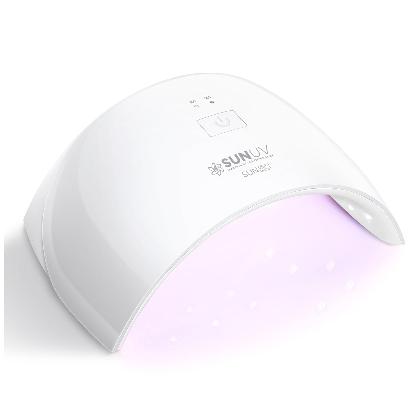 SUNUV LED UV Light for Nails, UV Dryer for Gel Polish Nail Lamp with Sensor 2 Timers SUN9C White Gift for Women Girls