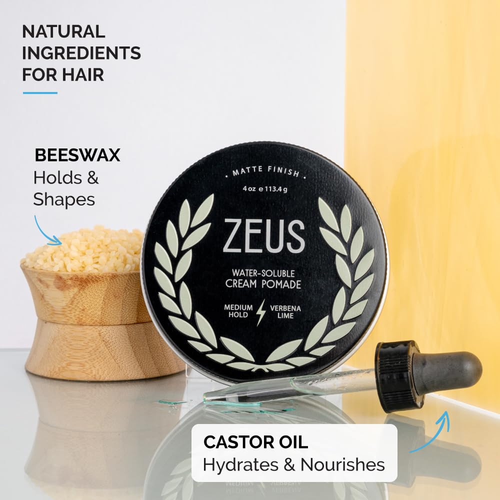ZEUS Texture Cream Hair Pomade for Men
