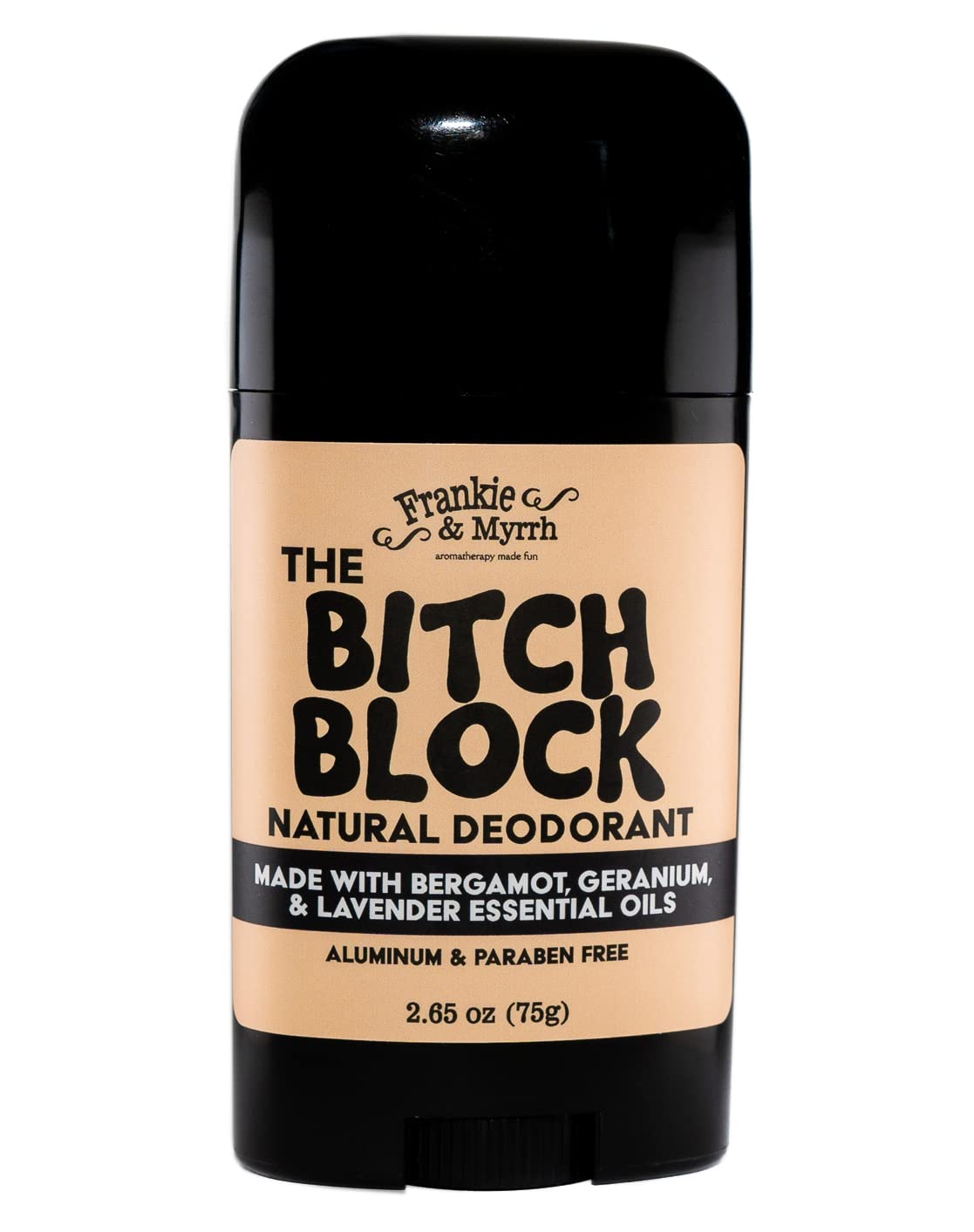 Frankie & Myrrh B!#ch Block Deodorant 2-Pack | Bergamot, Geranium, Lavender | Natural with Essential Oils | Aluminum-Free (256 oz) | Paraben & Phthalate Free