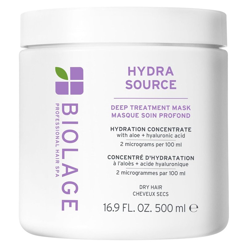 Biolage Hydra Source Deep Treatment Mask - Nourishing Hair Care with Aloe Vera & Hyaluronic Acid | For Dry Hair