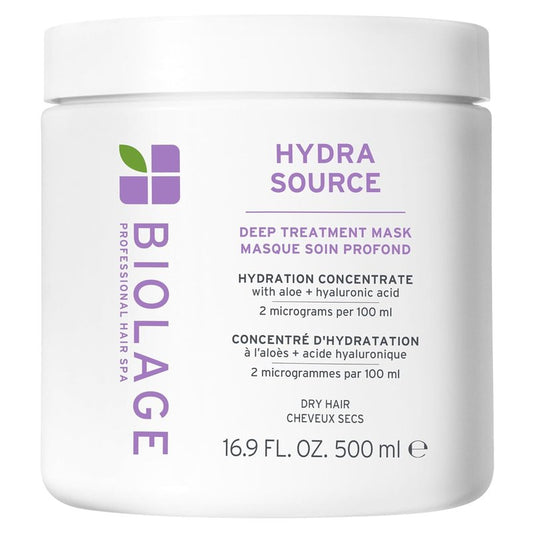 Biolage Hydra Source Deep Treatment Mask - Nourishing Hair Care with Aloe Vera & Hyaluronic Acid | For Dry Hair
